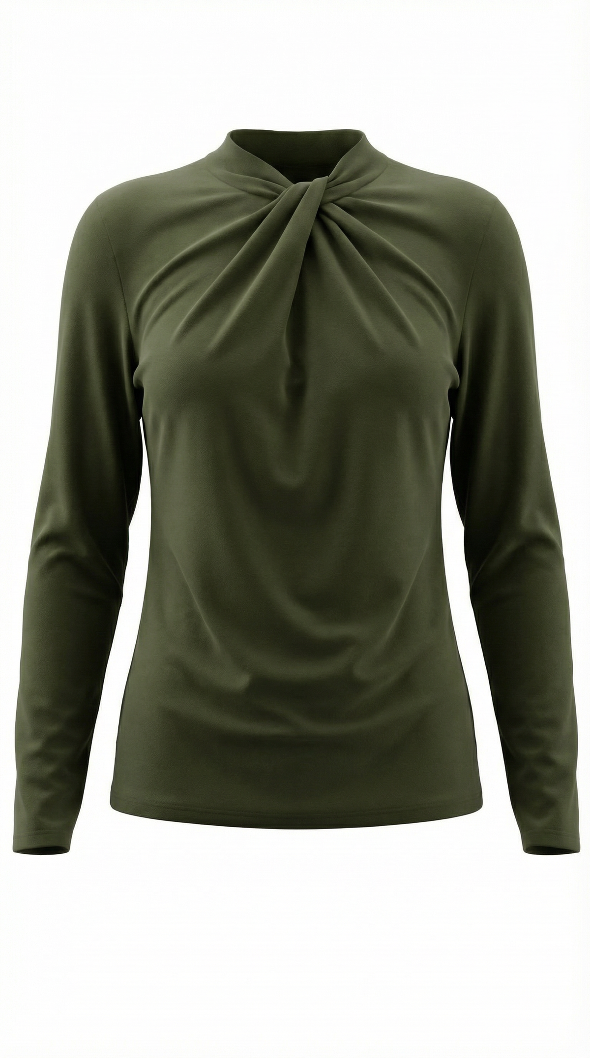 DAPHNE | BLUSA CON CUELLO ALTO Y LAZO