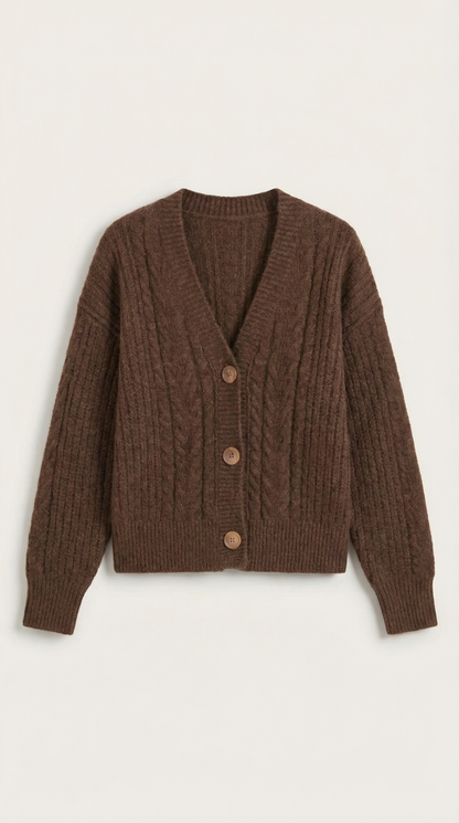 FREYA | SUÉTER OVERSIZE CON DISEÑO DE TRENZAS