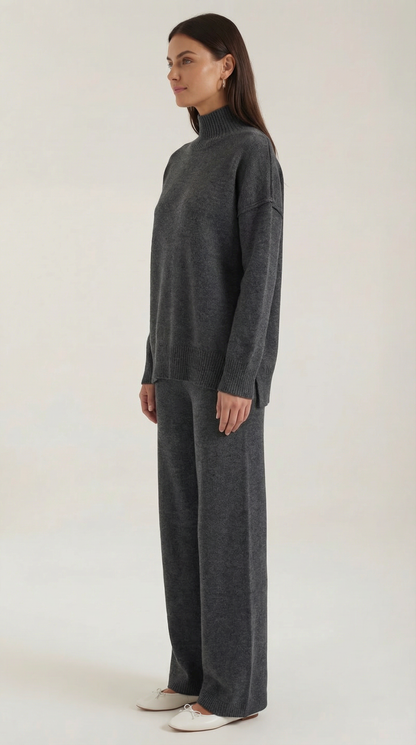 MAR | CONJUNTO DE SUÉTER DE PUNTO Y PANTALONES VAQUEROS