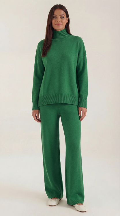 MAR | CONJUNTO DE SUÉTER DE PUNTO Y PANTALONES VAQUEROS