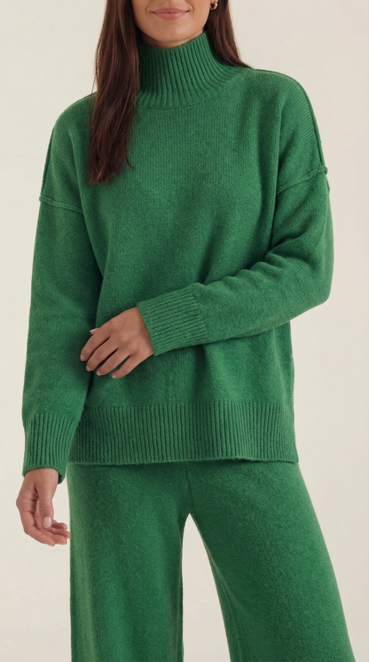 MAR | CONJUNTO DE SUÉTER DE PUNTO Y PANTALONES VAQUEROS