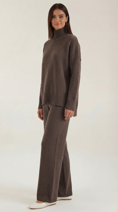 MAR | CONJUNTO DE SUÉTER DE PUNTO Y PANTALONES VAQUEROS