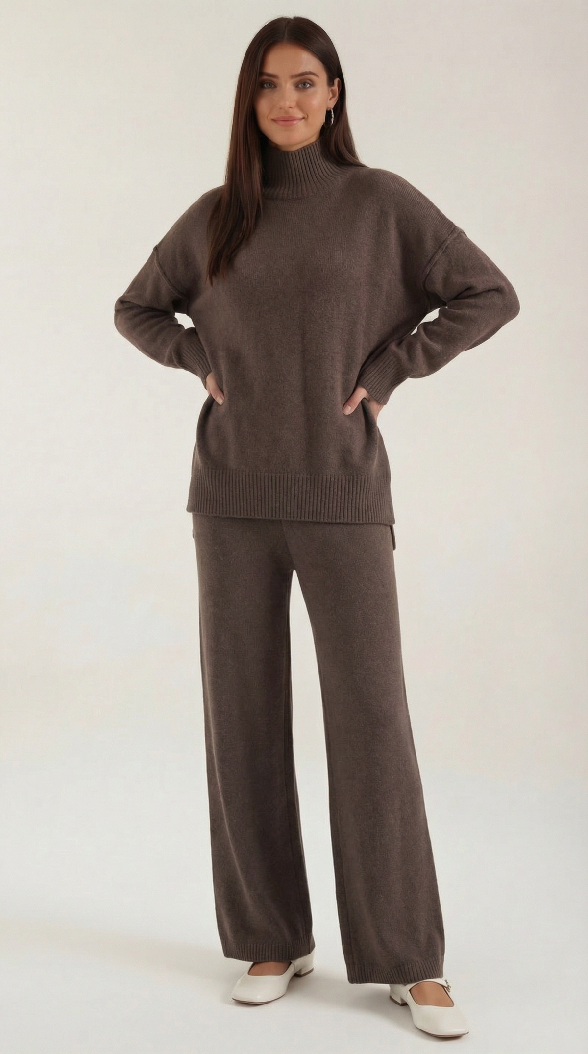 MAR | CONJUNTO DE SUÉTER DE PUNTO Y PANTALONES VAQUEROS