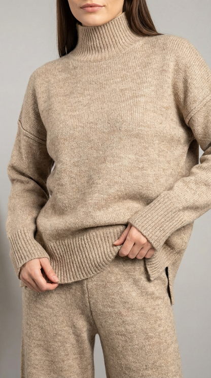MAR | CONJUNTO DE SUÉTER DE PUNTO Y PANTALONES VAQUEROS
