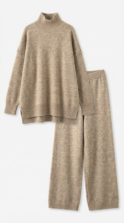 MAR | CONJUNTO DE SUÉTER DE PUNTO Y PANTALONES VAQUEROS