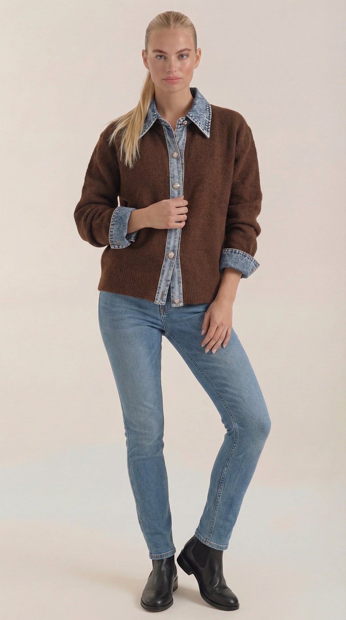 MABEL | JERSEY DE PUNTO CON CUELLO