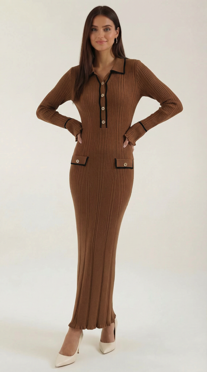 JOSEPHINE | VESTIDO LARGO DE PUNTO