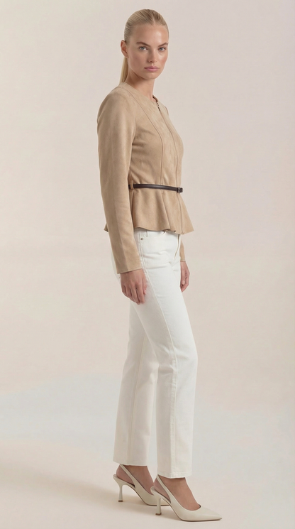MILA | CHAQUETA CON DETALLE PÉPLUM