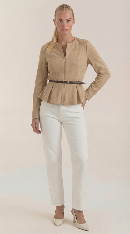 MILA | CHAQUETA CON DETALLE PÉPLUM
