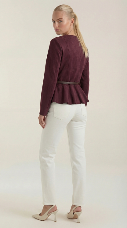 MILA | CHAQUETA CON DETALLE PÉPLUM