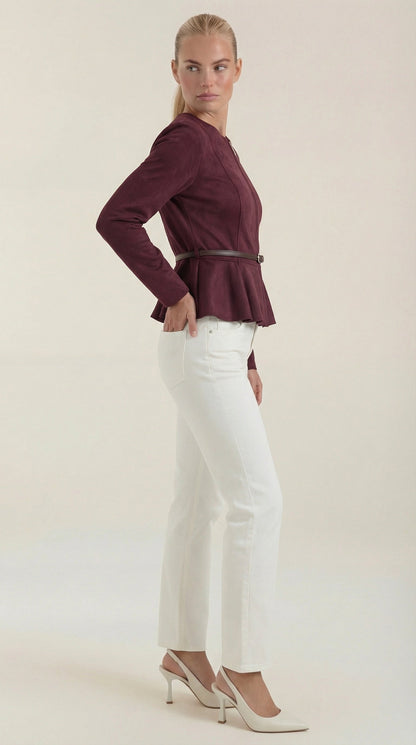 MILA | CHAQUETA CON DETALLE PÉPLUM