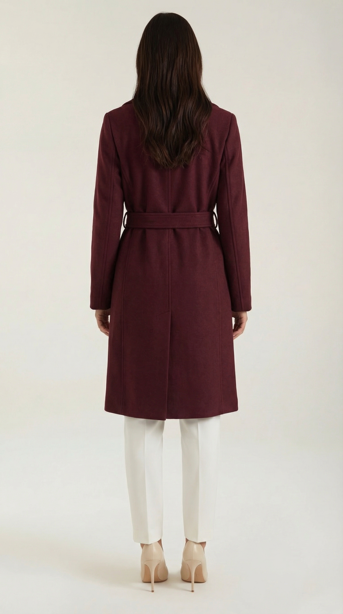 MAXINE | GABARDINA DE LANA CON CINTURÓN