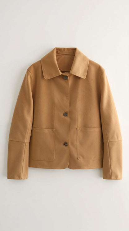 MAUDE | CHAQUETA SUAVE CON CIERRE DE BOTONES
