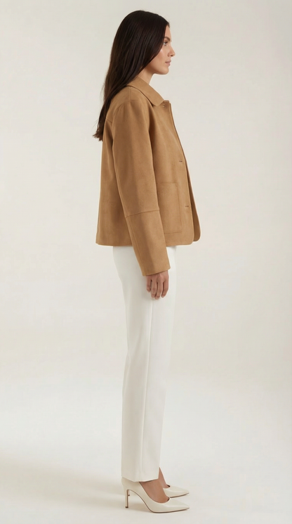 MAUDE | CHAQUETA SUAVE CON CIERRE DE BOTONES