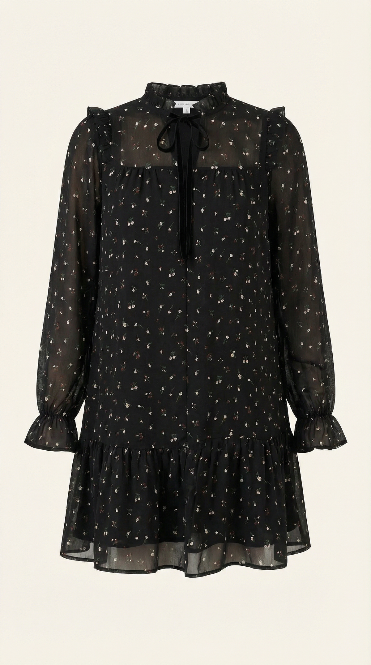 KATIE | VESTIDO CORTO CON DETALLES DE VOLANTES