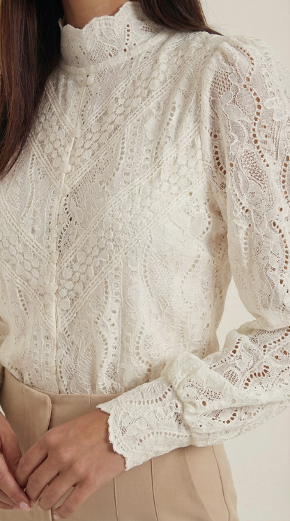 VICTORIA | BLUSA ESTRUCTURADA DE MANGA LARGA