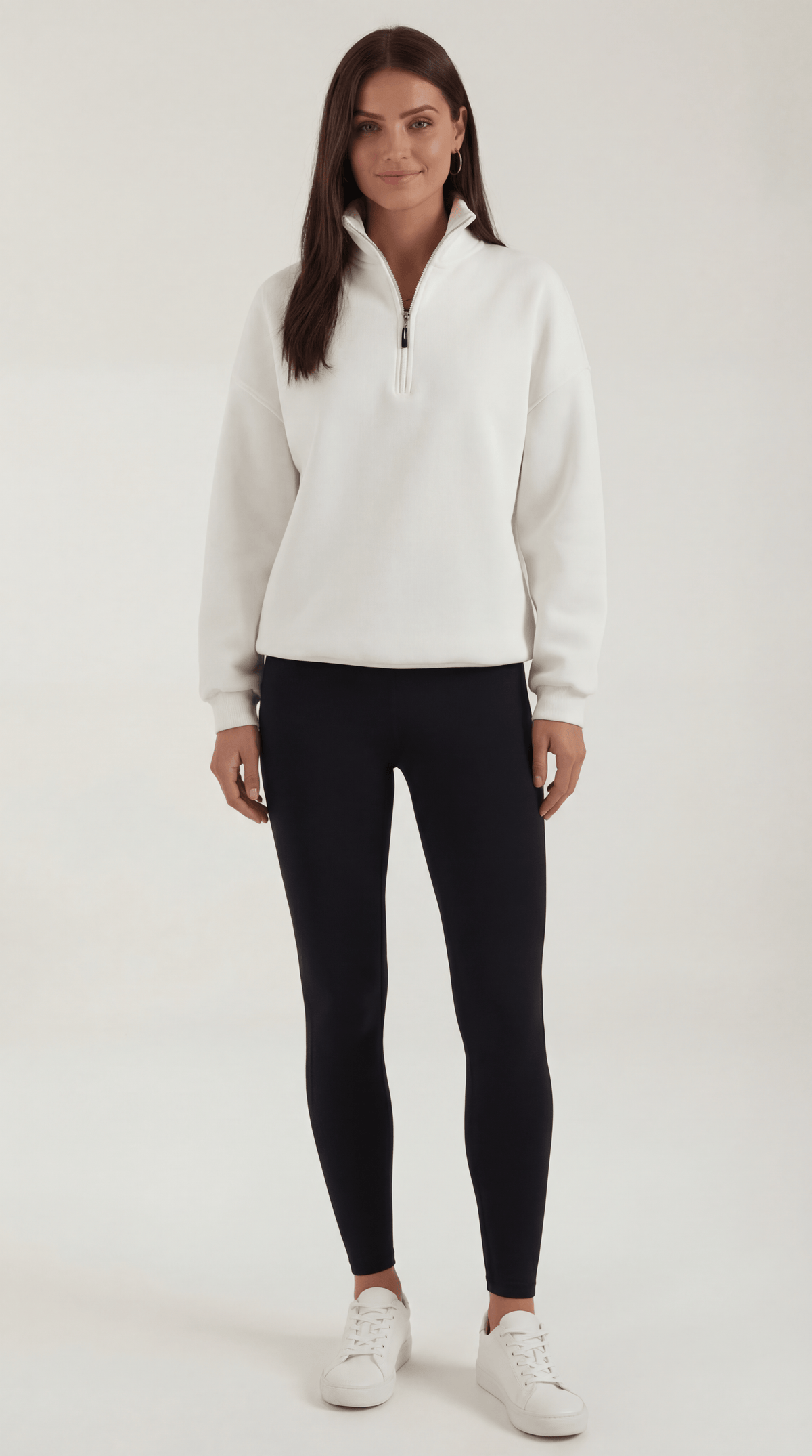 SANDRA | JERSEY OVERSIZE CON CREMALLERA HASTA EL CUELLO