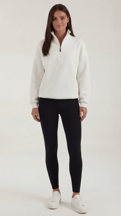 SANDRA | JERSEY OVERSIZE CON CREMALLERA HASTA EL CUELLO