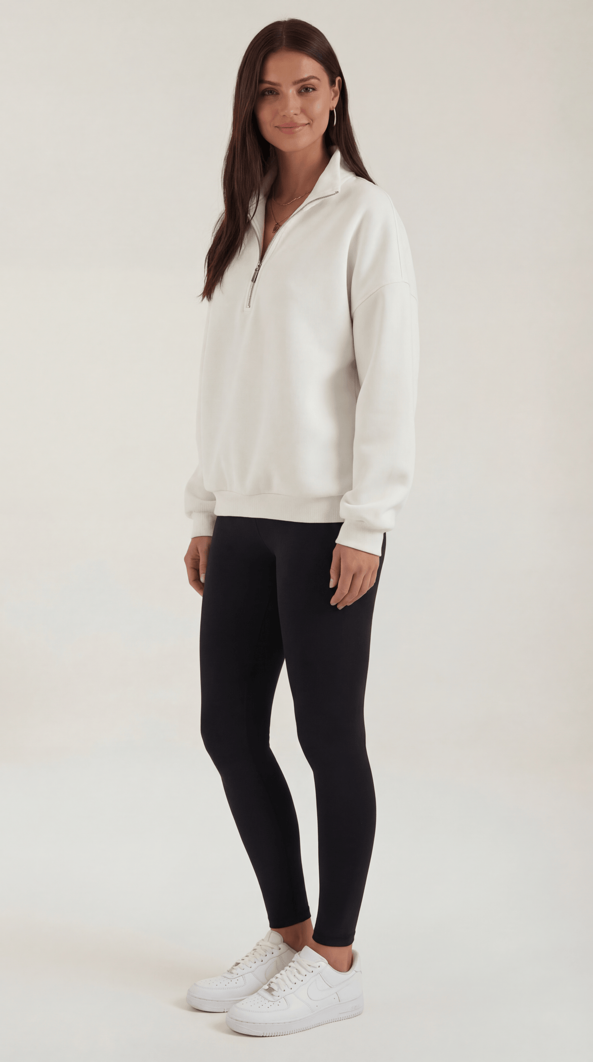 SANDRA | JERSEY OVERSIZE CON CREMALLERA HASTA EL CUELLO