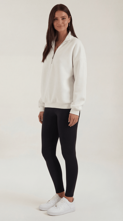 SANDRA | JERSEY OVERSIZE CON CREMALLERA HASTA EL CUELLO