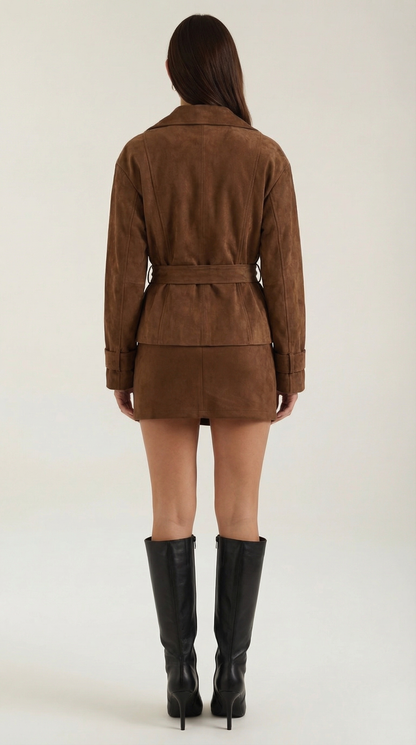 LAVINIA | CHAQUETA ENVOLVENTE CON CINTURÓN AJUSTABLE