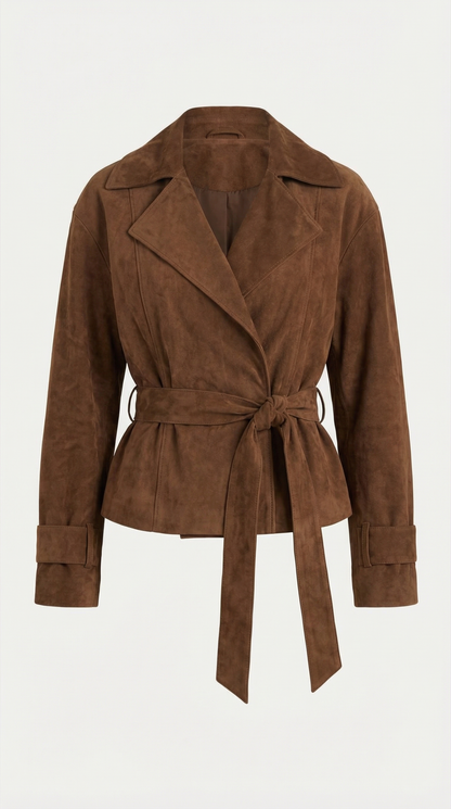 LAVINIA | CHAQUETA ENVOLVENTE CON CINTURÓN AJUSTABLE