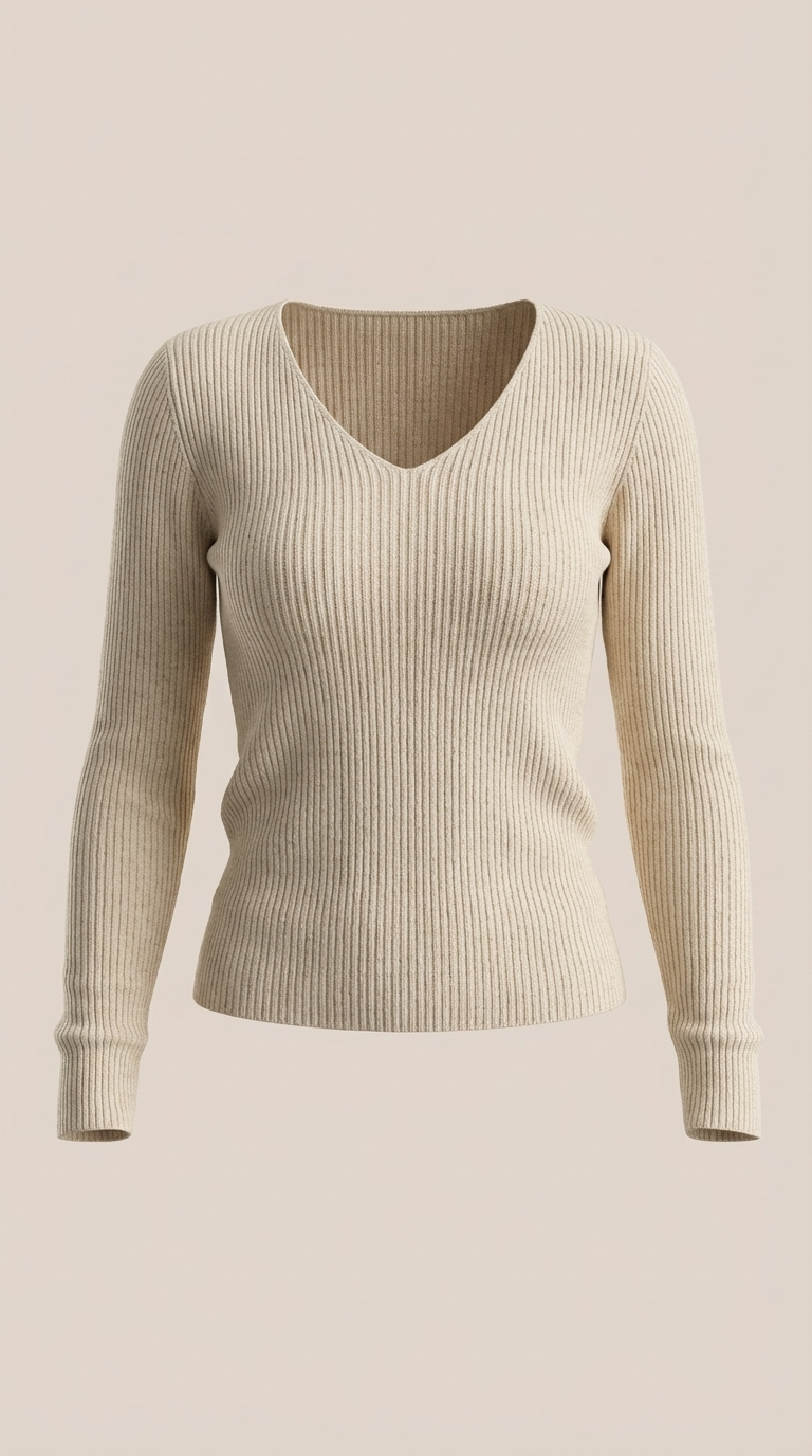 VALERIA | JERSEY DE CANALE CON ESCOTE EN V