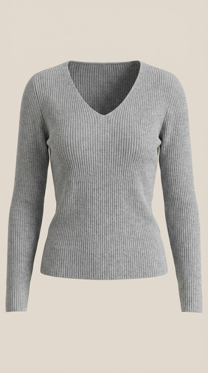 VALERIA | JERSEY DE CANALE CON ESCOTE EN V
