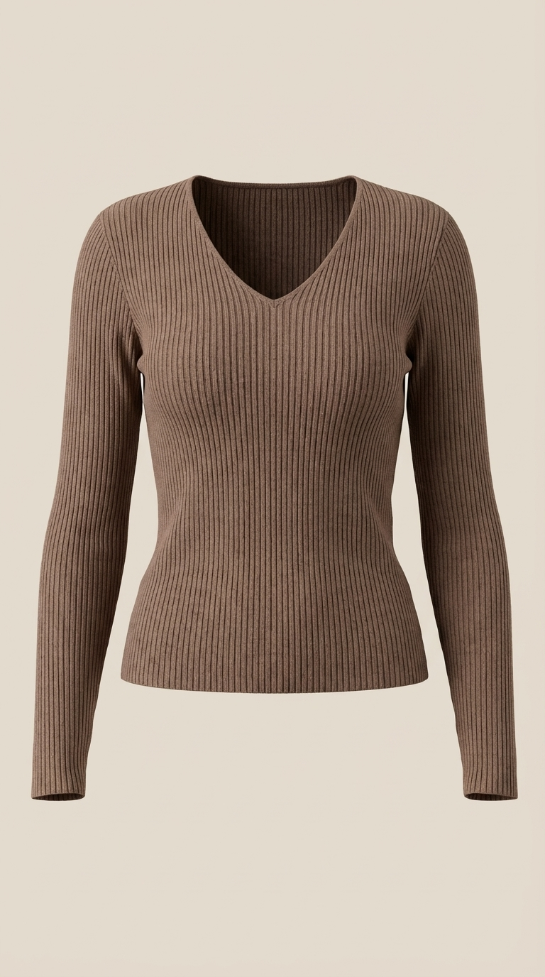 VALERIA | JERSEY DE CANALE CON ESCOTE EN V