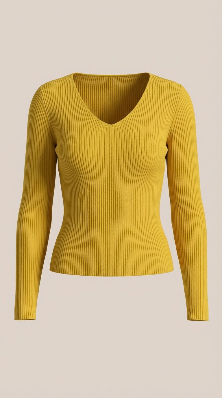 VALERIA | JERSEY DE CANALE CON ESCOTE EN V