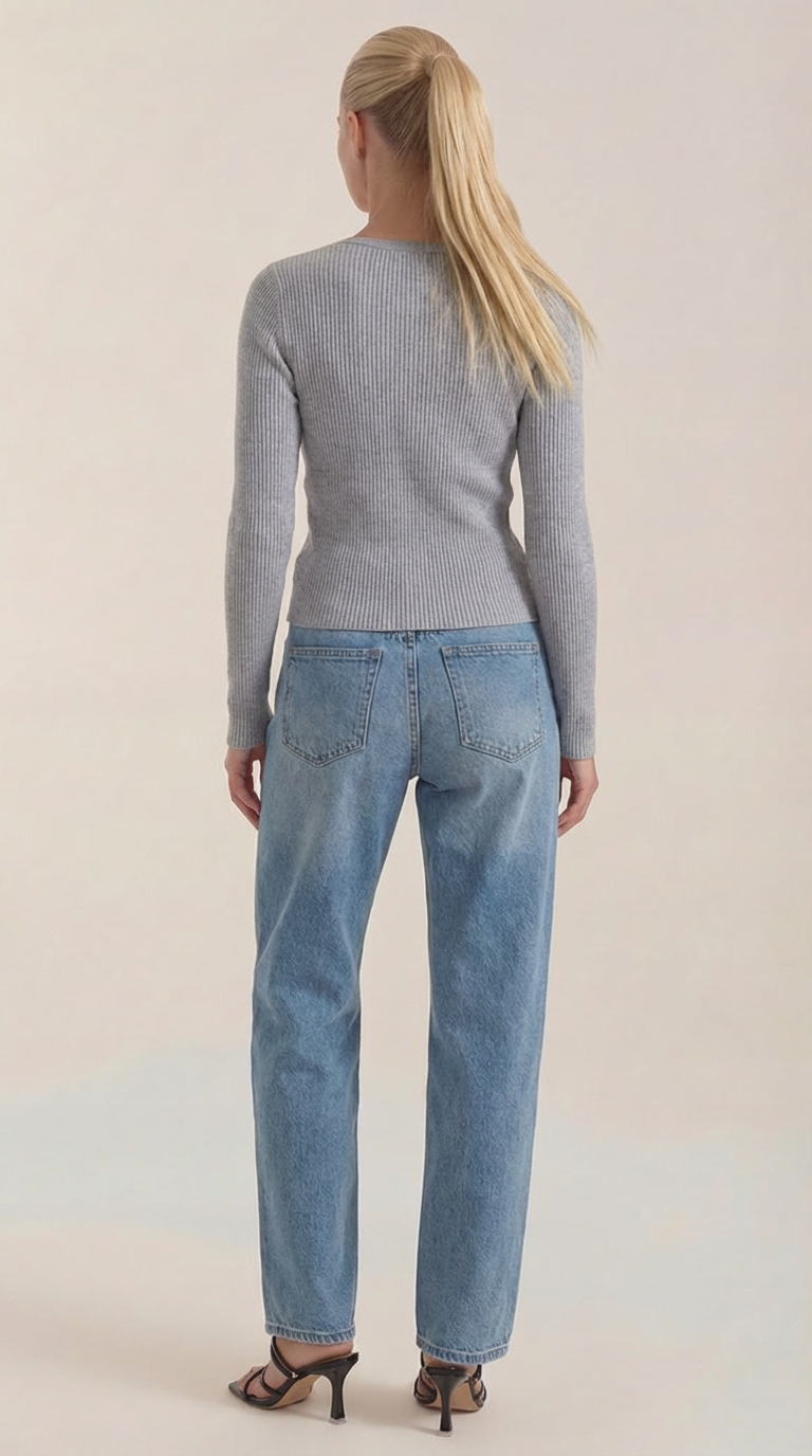 VALERIA | JERSEY DE CANALE CON ESCOTE EN V