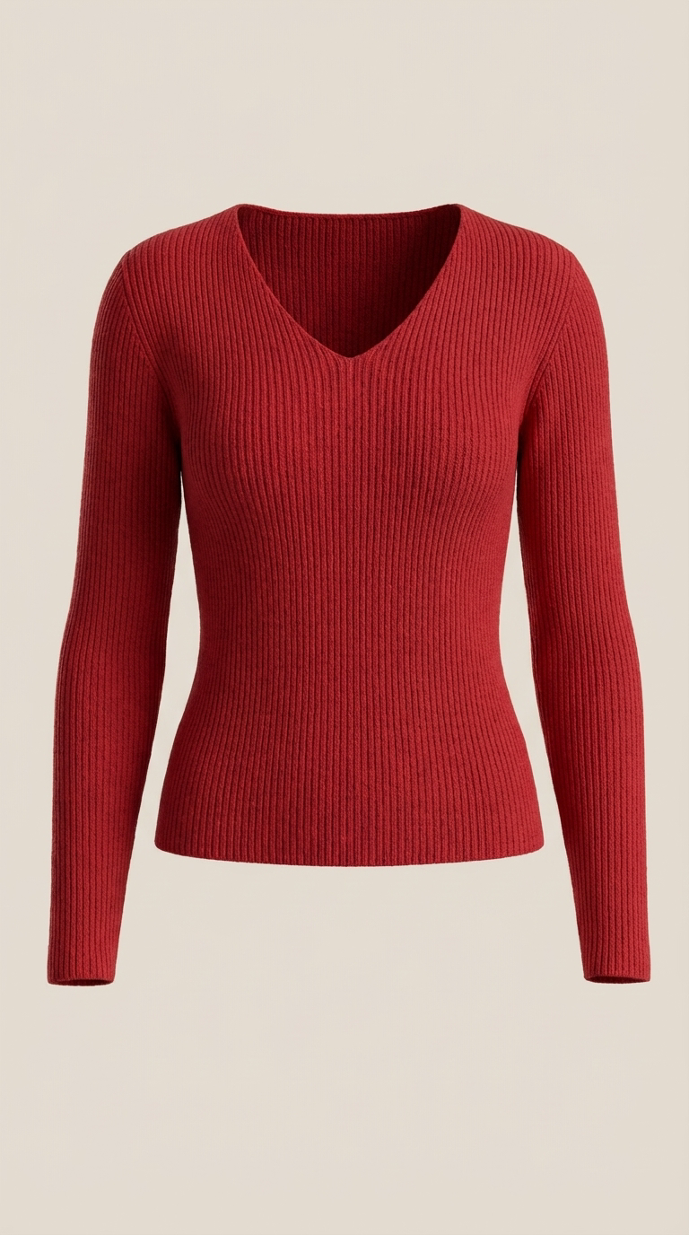VALERIA | JERSEY DE CANALE CON ESCOTE EN V
