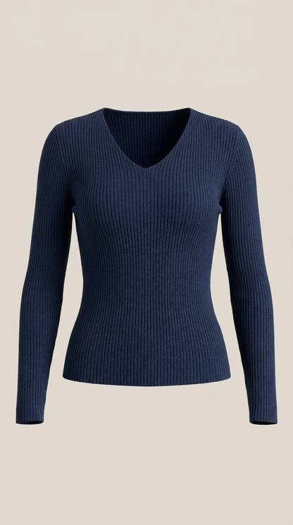VALERIA | JERSEY DE CANALE CON ESCOTE EN V