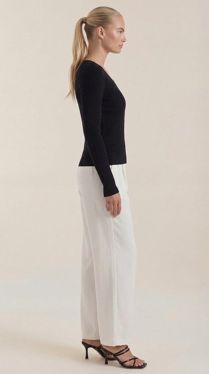 VALERIA | JERSEY DE CANALE CON ESCOTE EN V