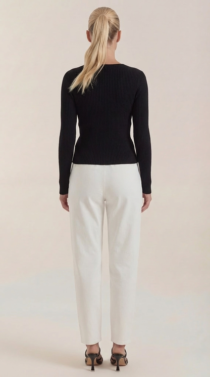 VALERIA | JERSEY DE CANALE CON ESCOTE EN V