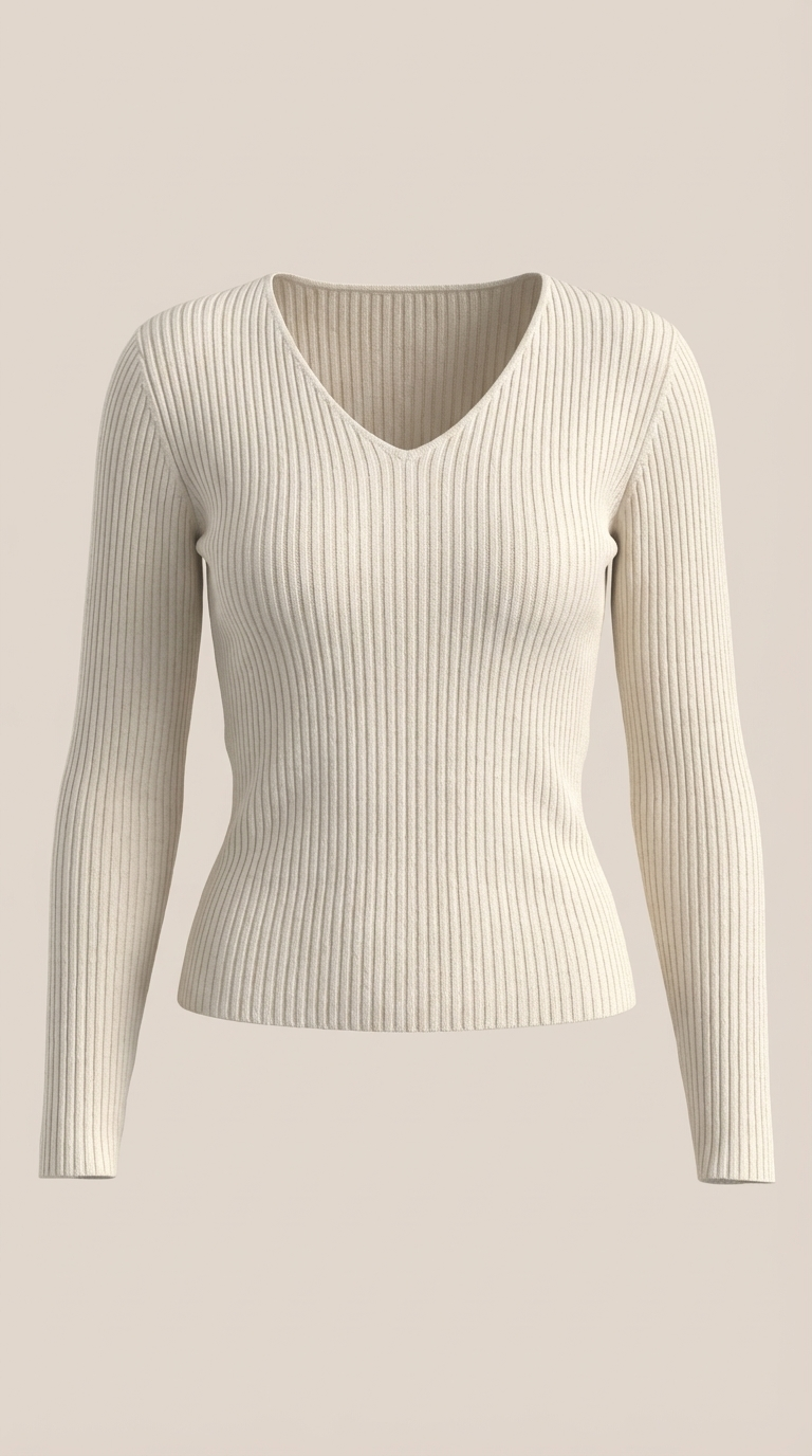 VALERIA | JERSEY DE CANALE CON ESCOTE EN V
