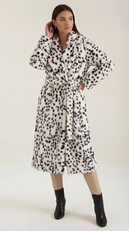 ROMY | CHAQUETA LARGA DE CUERO SINTÉTICO