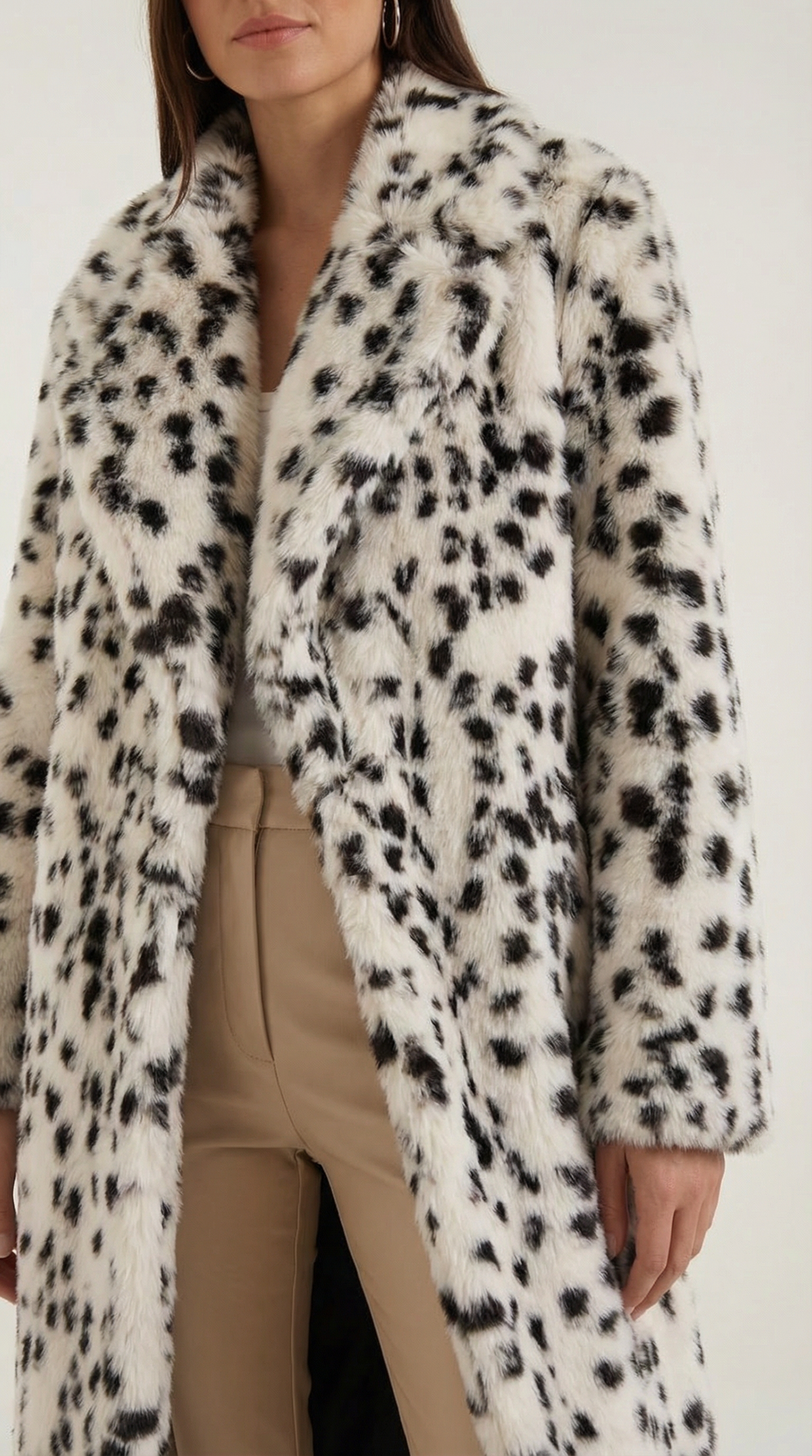 ROMY | CHAQUETA LARGA DE CUERO SINTÉTICO