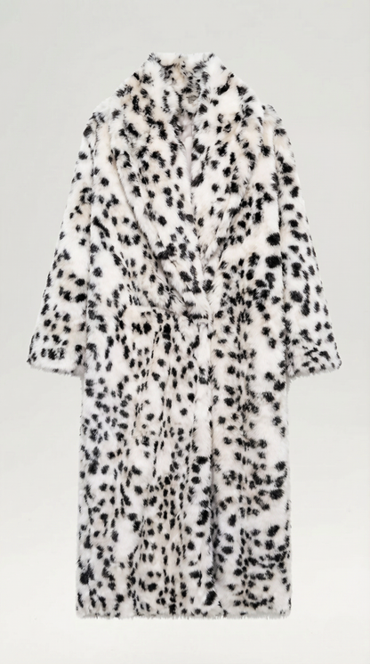 ROMY | CHAQUETA LARGA DE CUERO SINTÉTICO