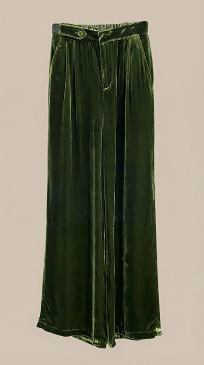 NADINE | PANTALONES ANCHOS DE TERCIOPELO