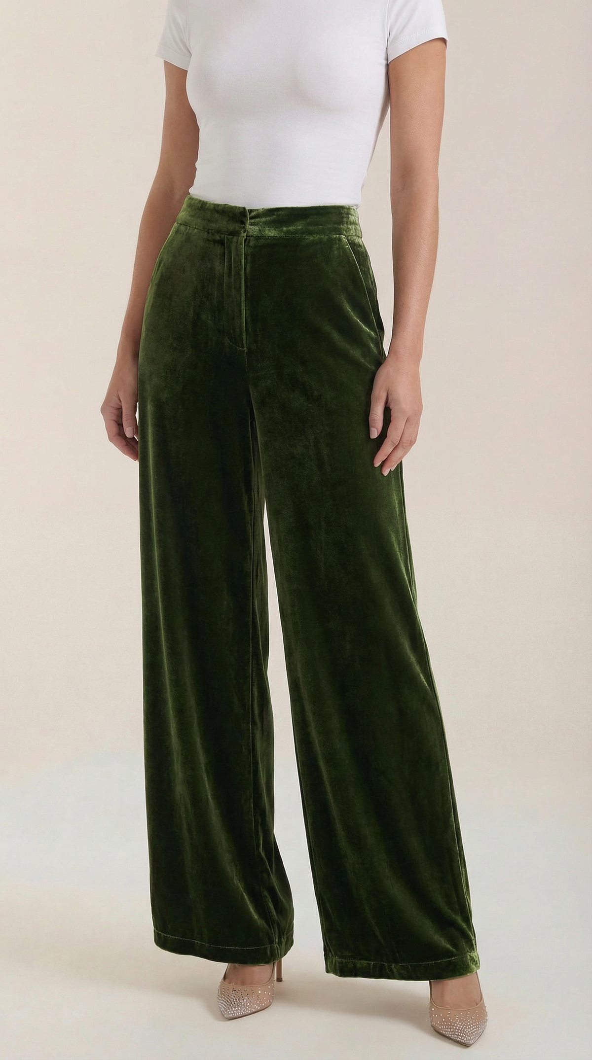 NADINE | PANTALONES ANCHOS DE TERCIOPELO