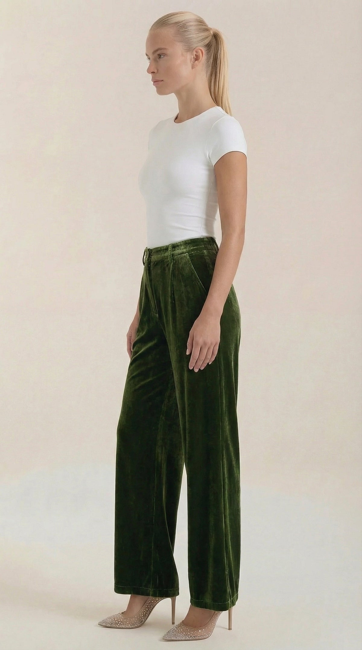 NADINE | PANTALONES ANCHOS DE TERCIOPELO