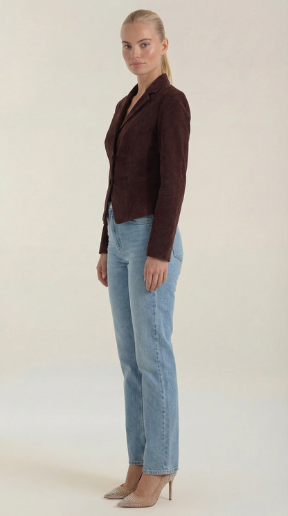 SIMONE | CHAQUETA DE TERCIOPELO CON CIERRE DE BOTONES