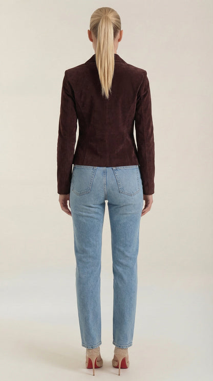 SIMONE | CHAQUETA DE TERCIOPELO CON CIERRE DE BOTONES