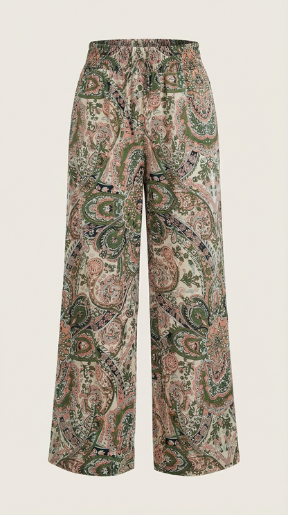 PAMELA | PANTALONES CON ESTAMPADO PAISLEY