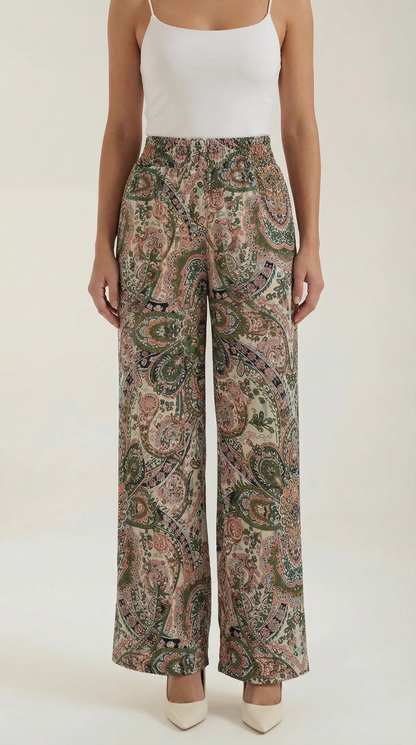 PAMELA | PANTALONES CON ESTAMPADO PAISLEY