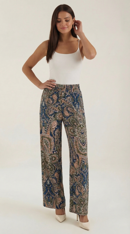 PAMELA | PANTALONES CON ESTAMPADO PAISLEY