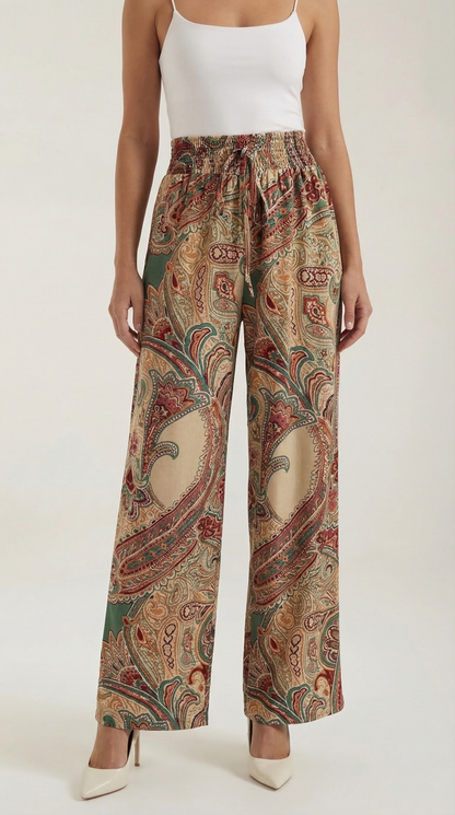 PAMELA | PANTALONES CON ESTAMPADO PAISLEY
