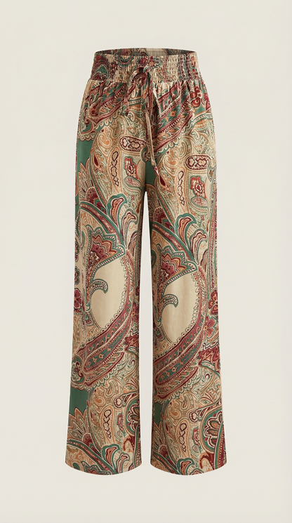 PAMELA | PANTALONES CON ESTAMPADO PAISLEY