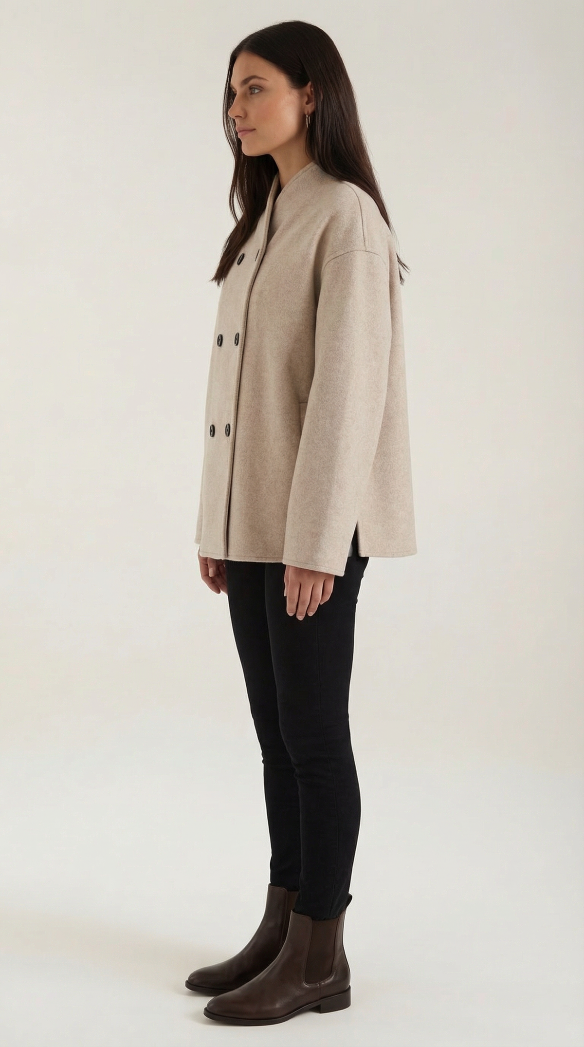 SHELBY | CHAQUETA OVERSIZE CON CIERRE DE BOTONES